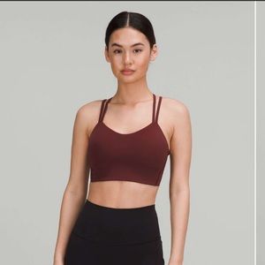 NWT 🍋 Lululemon Red Merlot Like A Cloud Long Line Bra Size 2